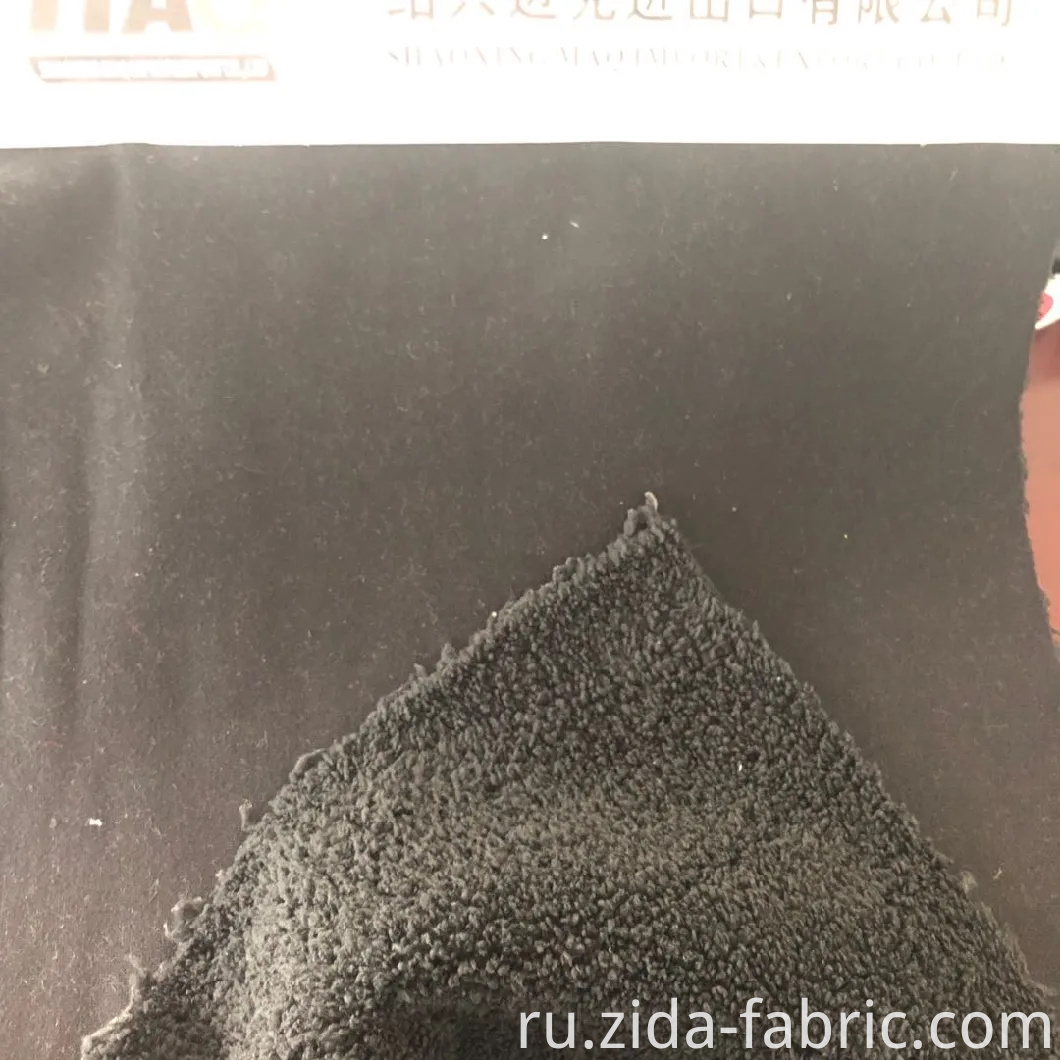 Вельветовая флисовая ткань Shu из 100% полиэстера с крашенным покрытием